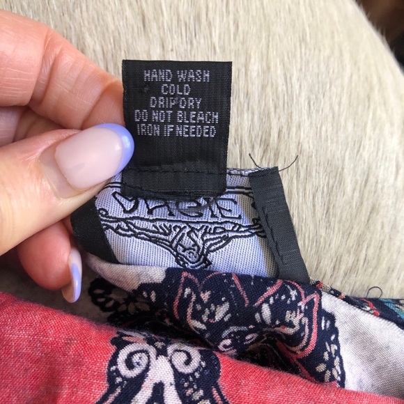 Angie Boho Oversized Kimono style Floral Top Cover Up Small - Picture 7 of 7